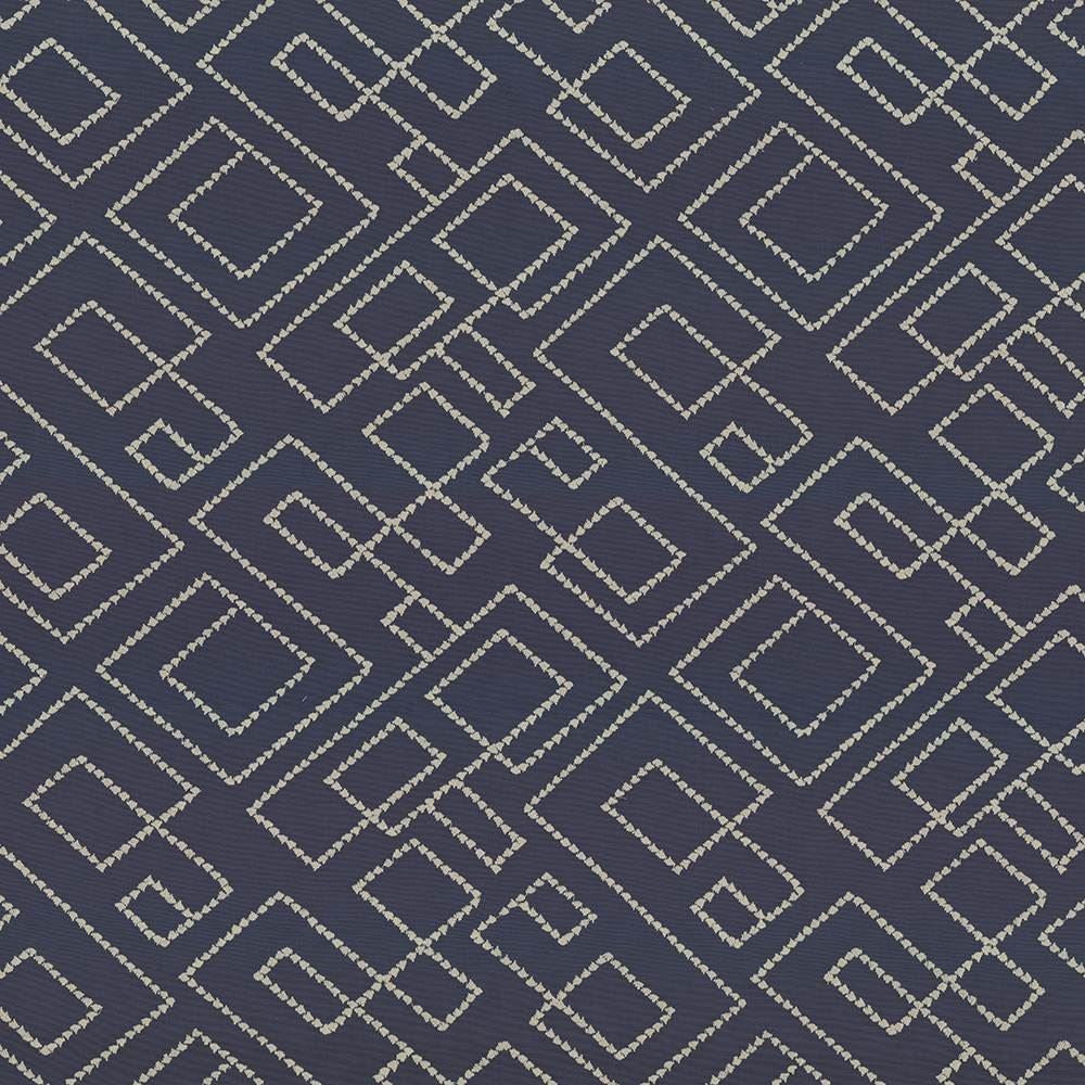 Tallmadge Fret Indigo by Kasmir Designer Fabric See sample 100% Cotton
Embroidery
100% Cotton
 INDIA Not Tested </p><p>Repeat: Horizontal: 17 inches and Vertical: 15 6/8 inches 52 - Swanky Fabrics -
