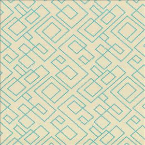 Kasmir Fabric Tallmadge Fret Turquoise