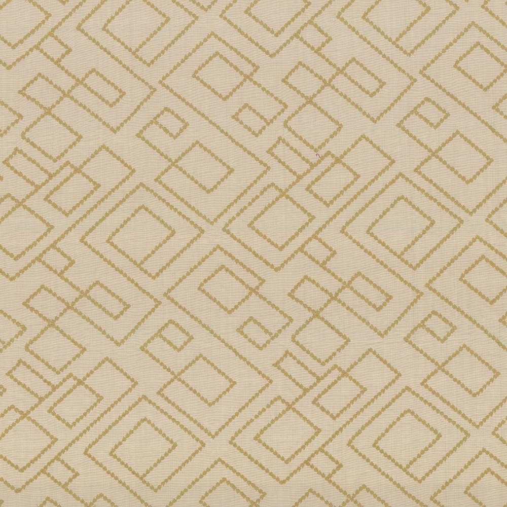 Tallmadge Fret Wheat by Kasmir Designer Fabric See sample 100% Cotton
Embroidery
100% Cotton
 INDIA Not Tested </p><p>Repeat: Horizontal: 17 inches and Vertical: 15 6/8 inches 52 - Swanky Fabrics -