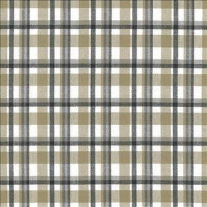 Kasmir Fabric Tamron Plaid Sandstone