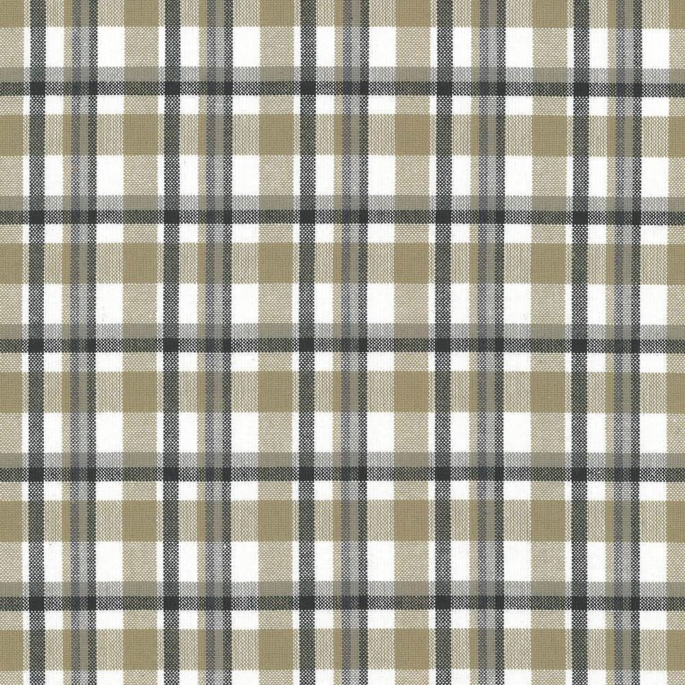 Tamron Plaid Sandstone by Kasmir Designer Fabric 5067 100% Cotton INDIA 30,000 Wyzenbeek Double Rubs Horizontal: 2 inches and Vertical: 2 inches 54 - Swanky Fabrics -