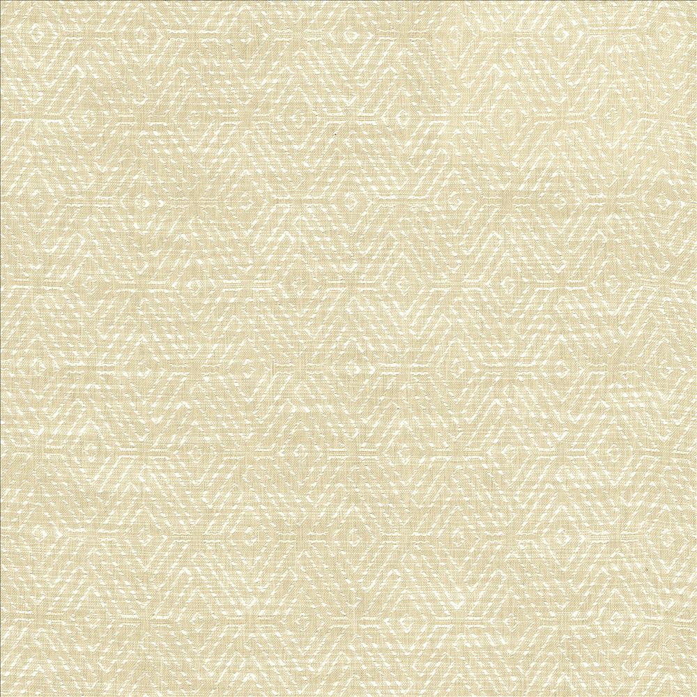 Tangent Cream by Kasmir Designer Fabric 5122 51% Rayon 49% Polyester USA 30,000 Wyzenbeek Double Rubs Horizontal: 2 4/8 inches and Vertical: 4 inches 54 - Swanky Fabrics -