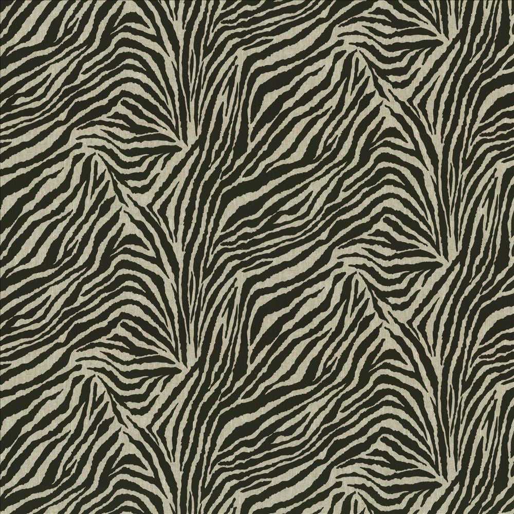 Tarzan Black by Kasmir Designer Fabric 5112 100% Linen USA 9,000 Wyzenbeek Double Rubs Horizontal: 54 inches and Vertical: 23 4/8 inches 54 - 56 - Swanky Fabrics -