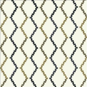 Tejas Slate by Kasmir Designer Fabric 1450 77% Cotton 23% Polyester INDIA Not Tested H: 4 inches, V: 7 4/8 inches 58 - Swanky Fabrics - Kasmir