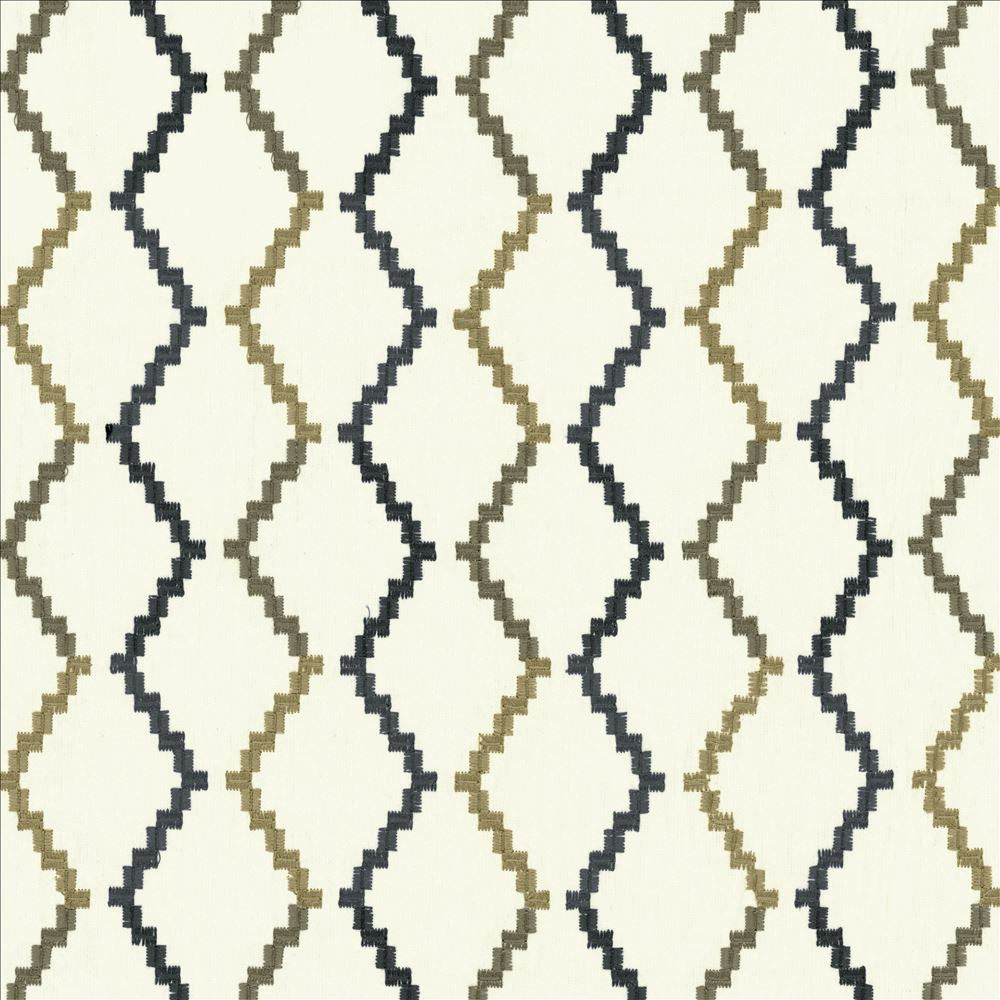Tejas Slate by Kasmir Designer Fabric 1450 77% Cotton
23% Polyester
 INDIA </p><p>Repeat: Horizontal: 4 inches and Vertical: 7 4/8 inches 58 - Swanky Fabrics -