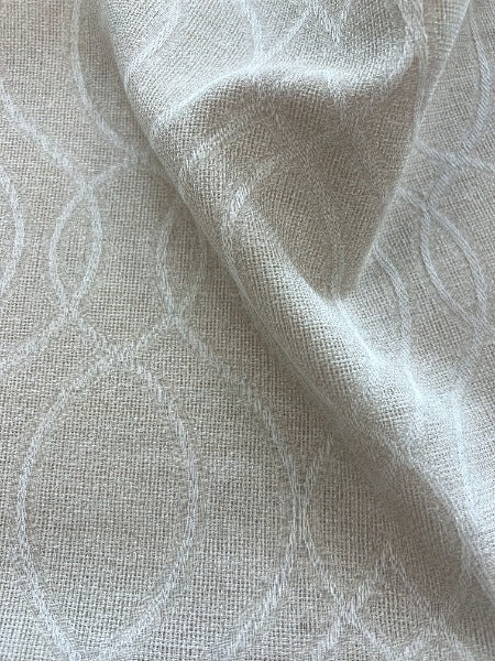 Tessa Bisque by Heritage Fabric - 100% Polyester - Turkey - V: 7"  H: 7.25" - 118" - Fabric Carolina -