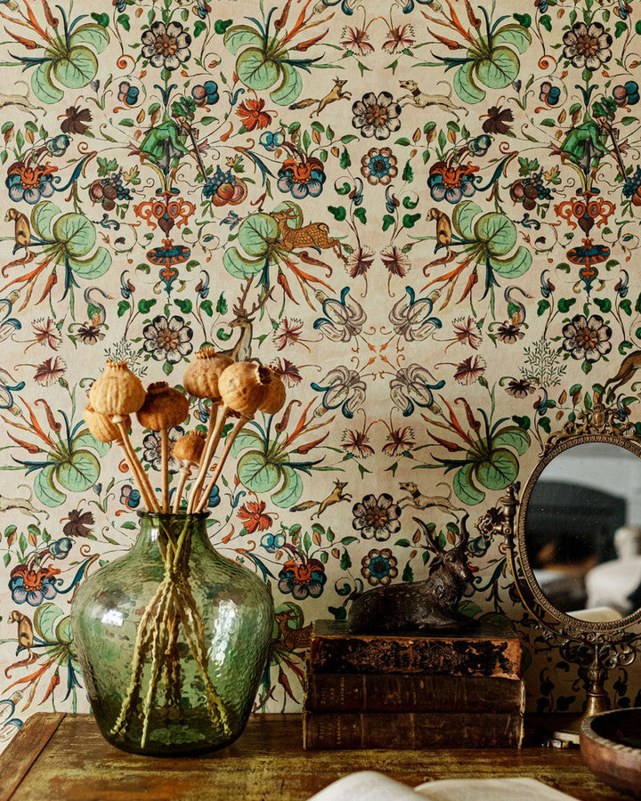 The Deer Stalker Wallpaper by Mind the Gap Designer Wallpaper TRANSYLVANIAN ROOTS Textured Matte Made in Europe Paste the wall 3 rolls x 20.5 x 3.25 yards - Swanky Fabrics -