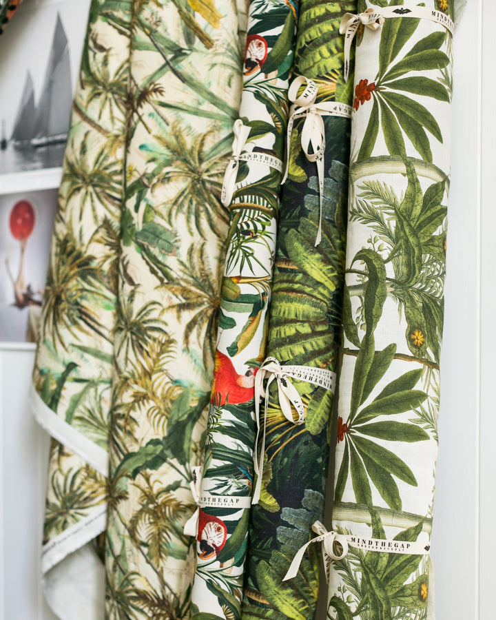 The Jungle linen fabric by Mind the Gap (FB00034), view 3