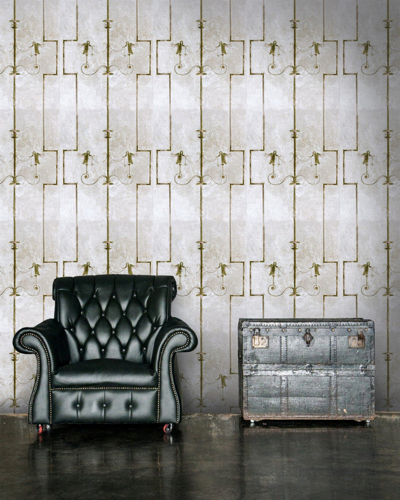 Mind The Gap Wallpaper THE SWAN Wallpaper (WP20199) | WP20199 | PREMIUM DESIGNER WALLPAPER COLLECTION | 3 rolls x 20.5 x 118.1 in | 0.52m / 20.5in | 3m / 118in | 4.65mp | 62cm / 24.4in | Taupe, Yellow | Non-woven | Paste the wall | 3-rolls in a box | Fabric Carolina | https://www.fabriccarolina.com/