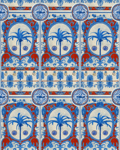Mind the Gap Wallpaper Mind The Gap   THE VILLA Mural Red   (WP20576)