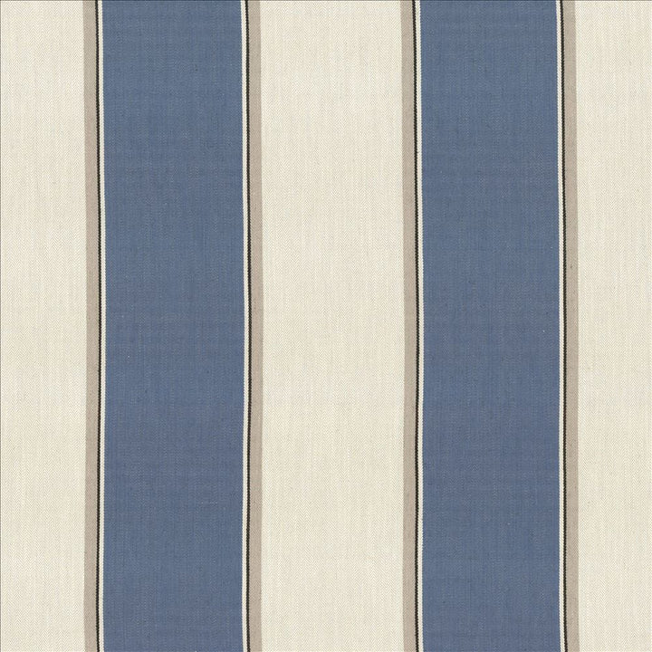 Thoreau Stripe Indigo by Kasmir Designer Fabric 1446 42% Viscose
40% Polyester
18% Linen
 CHINA </p><p>Repeat: Horizontal: 14 inches and Vertical: N/A 57 - Swanky Fabrics -