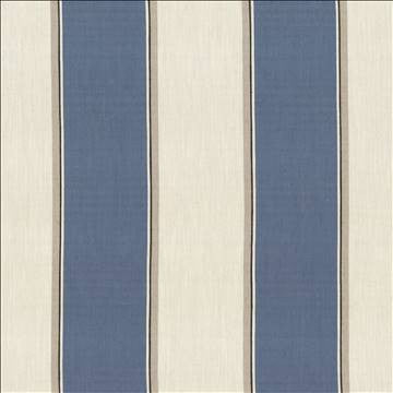 Thoreau Stripe Indigo by Kasmir Designer Fabric 1446 42% Viscose 40% Polyester 18% Linen CHINA 30,000 Martindale Cycles H: 14 inches, V: N/A 57 - Swanky Fabrics - Kasmir