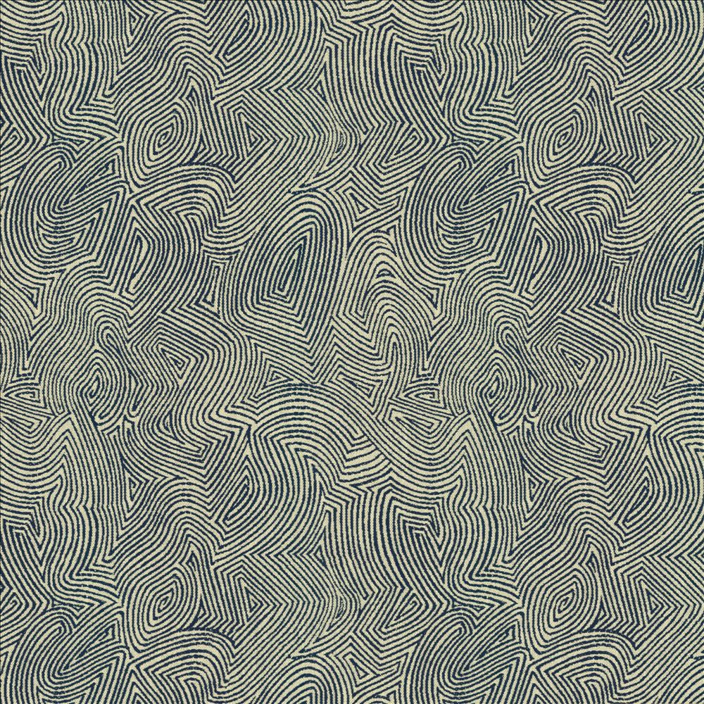 Thumbprint Denim  by Kasmir Designer Fabric 5143 51% Polyester
42% Cotton
7% Acrylic
 INDIA 31,000 Martindale Cycles Horizontal: 13 2/8 inches and Vertical: 15 4/8 inches 54  - Swanky Fabrics -