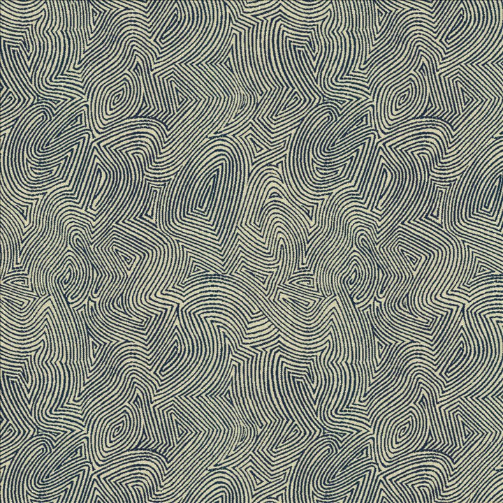 Thumbprint Denim by Kasmir Designer Fabric 5143 51% Polyester 42% Cotton 7% Acrylic INDIA 31,000 Martindale Cycles Horizontal: 13 2/8 inches and Vertical: 15 4/8 inches 54 - Swanky Fabrics -
