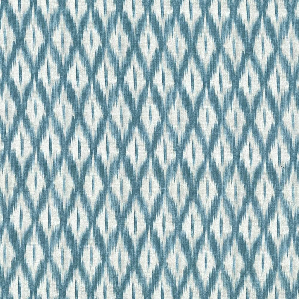 Tiburon Teal by Kasmir Designer Fabric 5073 100% Cotton
 PAKISTAN 15,000 Wyzenbeek Double Rubs </p><p>Repeat: Horizontal: 6 6/8 inches and Vertical: 9 inches 54 - Swanky Fabrics -
