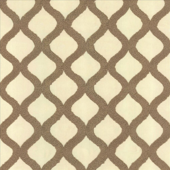 Time After Time Latte by Kasmir Designer Fabric 5111 100% Polyester INDIA 13,500 Wyzenbeek Double Rubs Horizontal: 4 2/8 inches and Vertical: 4 4/8 inches 51 - 56 - Swanky Fabrics -