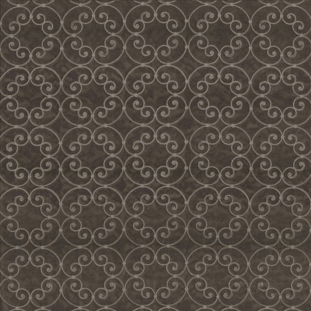 Tracery Onyx Grey by Kasmir Designer Fabric See sample 100% Polyester
Embroidery
100% Polyester
 CHINA Not Tested </p><p>Repeat: Horizontal: 5 6/8 inches and Vertical: 5 6/8 inches 56 - Swanky Fabrics -