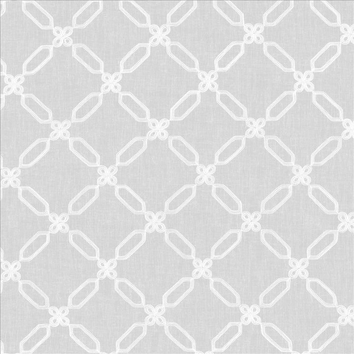 Transport White by Kasmir Designer Fabric See sample 100% Polyester
 CHINA Not Tested </p><p>Repeat: Horizontal: 6 inches and Vertical: 6 inches 56 - Swanky Fabrics -