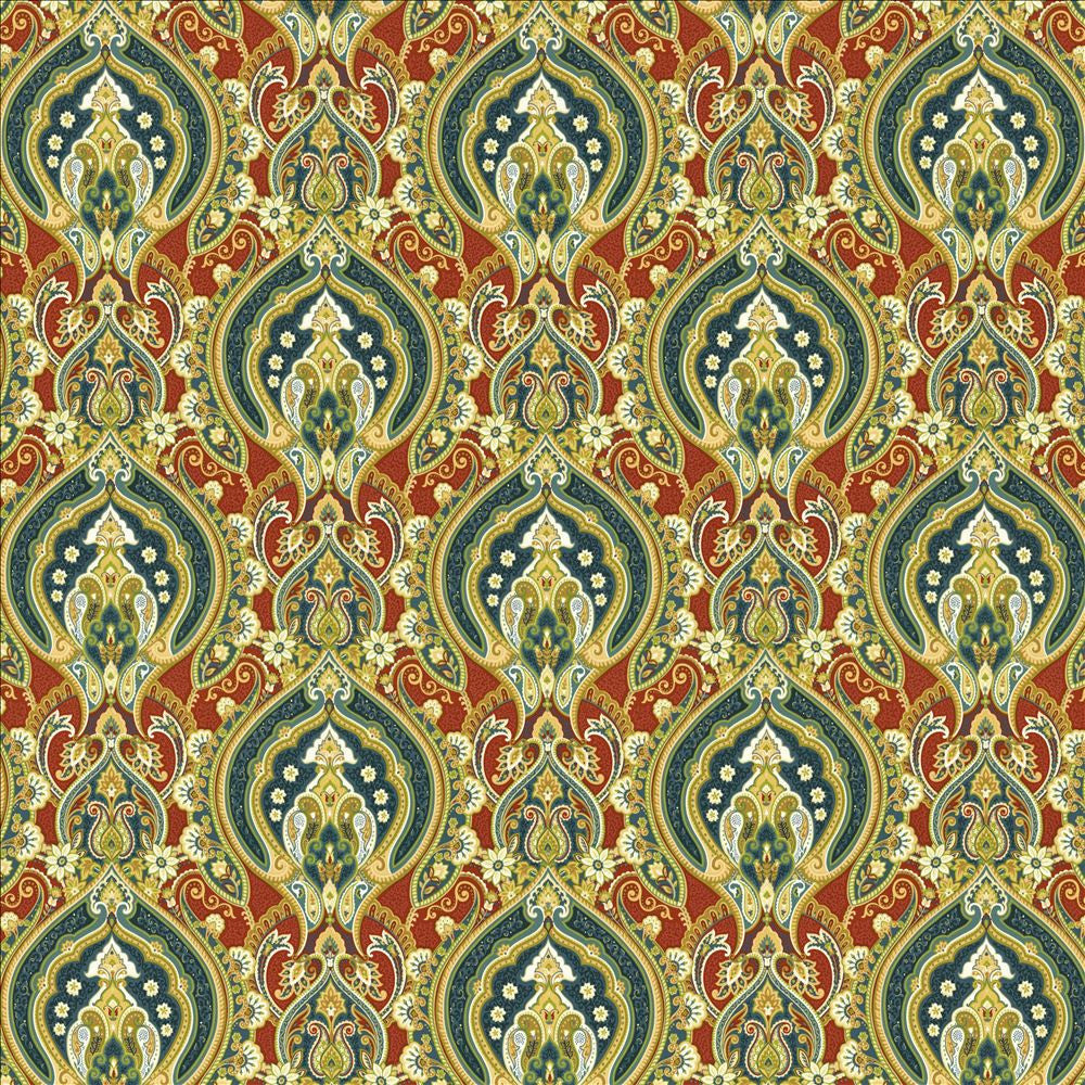 Treasure Trove Redcoat by Kasmir Designer Fabric 1468 100% Cotton
 INDONESIA 30,000 Wyzenbeek Double Rubs </p><p>Repeat: Horizontal: 13 4/8 inches and Vertical: 13 4/8 inches 54 - Swanky Fabrics -