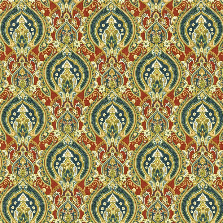 Treasure Trove Redcoat by Kasmir Designer Fabric 1468 100% Cotton
 INDONESIA </p><p>Repeat: Horizontal: 13 4/8 inches and Vertical: 13 4/8 inches 54 - Swanky Fabrics -
