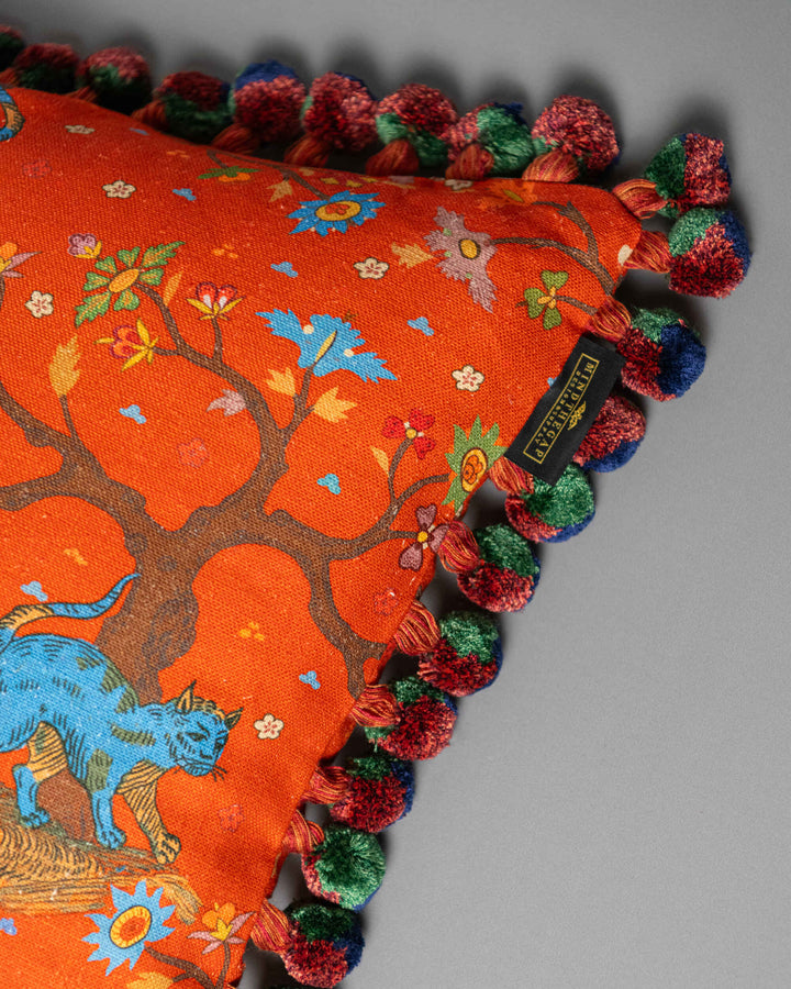 Tree Of Life Coral cushion pillow by Mind the Gap (LC40288), view 2