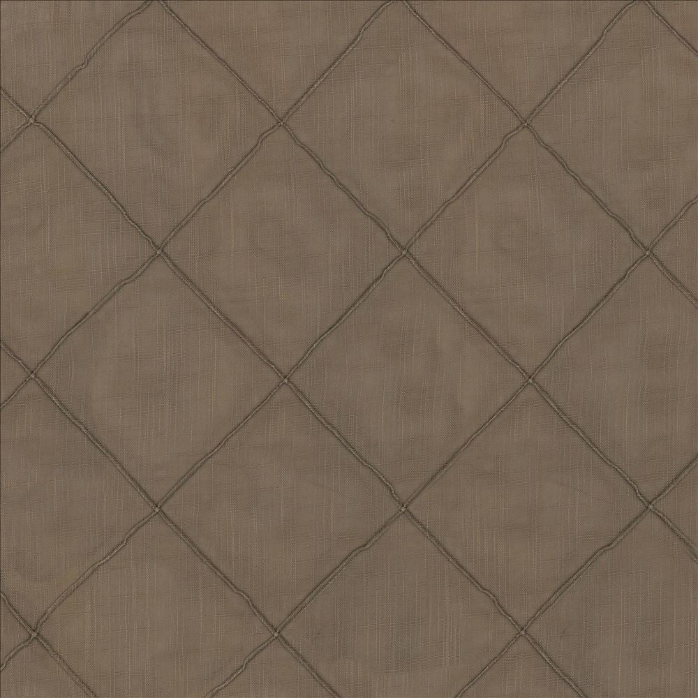 Tucked Away Latte by Kasmir Designer Fabric 5077 100% Polyester
 CHINA </p><p>Repeat: Horizontal: 5 6/8 inches and Vertical: 5 6/8 inches 57 - 58 - Swanky Fabrics -