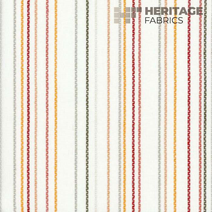 Tucker Persimmon by Heritage Designer Fabric - 100% Cotton India 21,000 Horizontal: 9" and Vertical: N/A 54" - Swanky Fabrics -