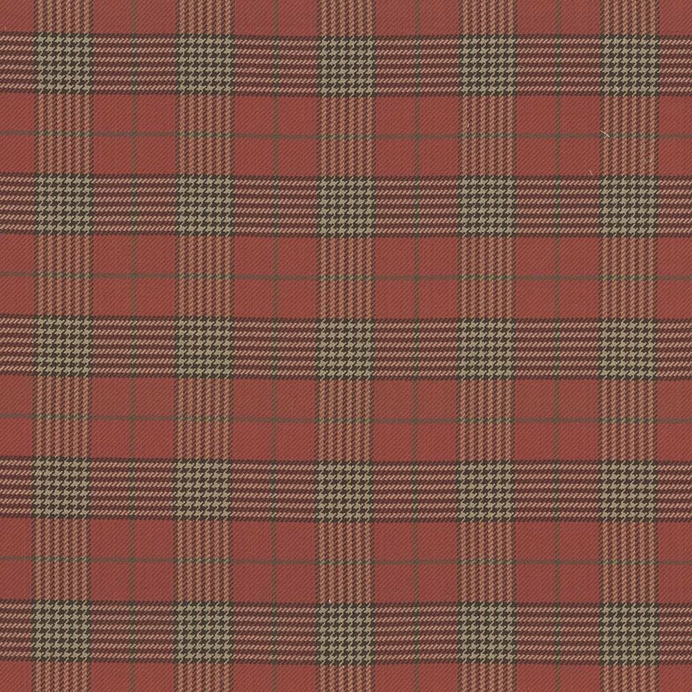 Tuckerton Redstone by Kasmir Designer Fabric See sample 100% Cotton
 INDIA 12,000 Wyzenbeek Double Rubs </p><p>Repeat: Horizontal: 4 3/8 inches and Vertical: 4 7/8 inches 53 - Swanky Fabrics -