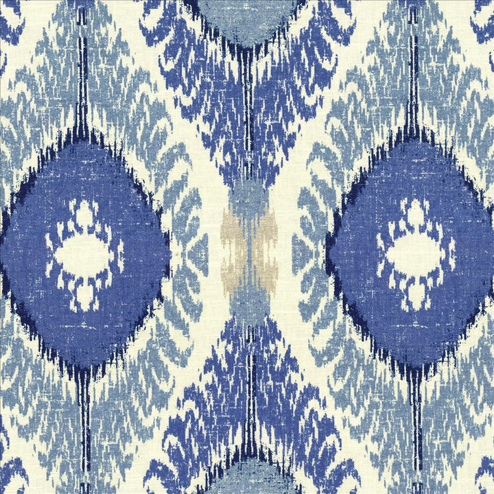 Tucumcari Baltic by Kasmir Designer Fabric 5081 55% Linen 45% Rayon USA 9,000 Wyzenbeek Double Rubs Horizontal: 13 6/8 inches and Vertical: 27 inches 54 - Swanky Fabrics -