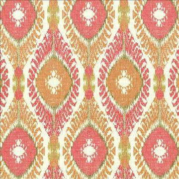 Tucumcari Coral Reef by Kasmir Designer Fabric 5079 55% Linen 45% Rayon USA 9,000 Wyzenbeek Double Rubs H: 13 6/8 inches, V: 27 inches 54 - Swanky Fabrics - Kasmir