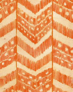 Mind the Gap Wallpaper Mind The Gap   TURKISH IKAT Tangerine   (WP30058)