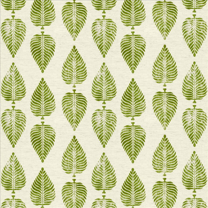 Turning Leaf Green by Kasmir Designer Fabric 1455 97% Polyester
3% Linen
 CHINA </p><p>Repeat: Horizontal: 13 4/8 inches and Vertical: 12 4/8 inches 54 - Swanky Fabrics -