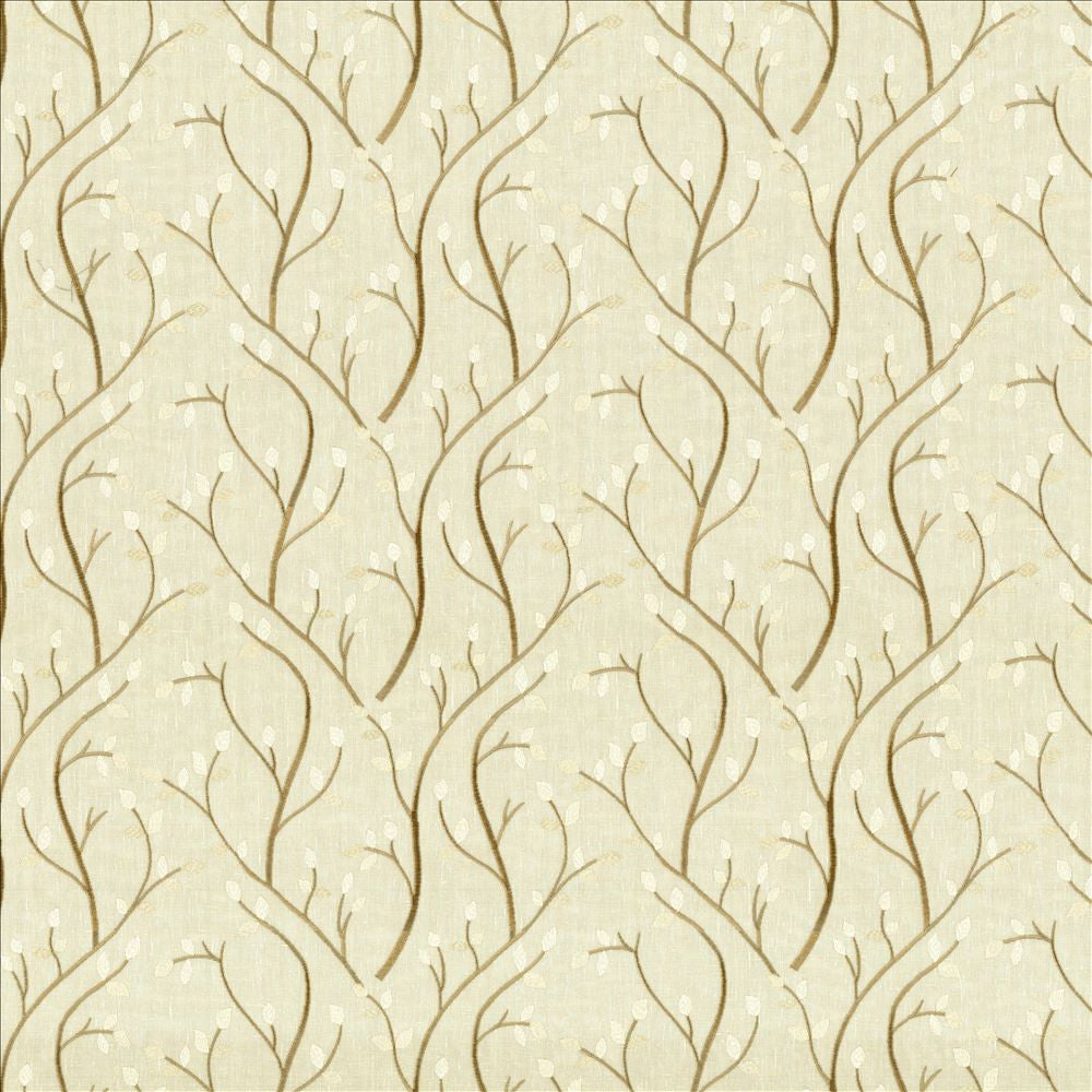 Tuscan Vine Champagne by Kasmir Designer Fabric See sample 54% Linen
32% Cotton
14% Polyester
Embroidery
100% Viscose
 INDIA Not Tested </p><p>Repeat: Horizontal: 13 2/8 inches and Vertical: 9 inches 55 - Swanky Fabrics -