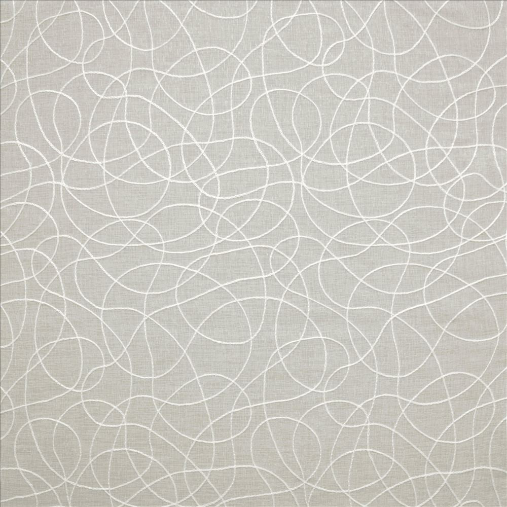 Tyro White by Kasmir Designer Fabric 5157 100% Polyester CHINA Not Tested Horizontal: 11 4/8 inches and Vertical: 9 inches 118 - Swanky Fabrics -