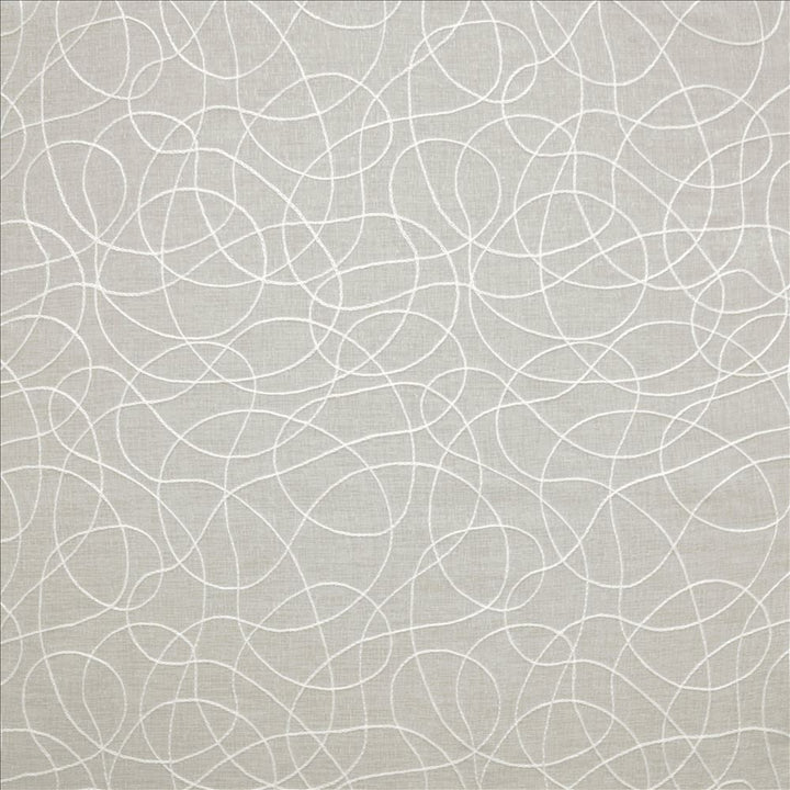 Tyro White by Kasmir Designer Fabric 5157 100% Polyester CHINA Not Tested Horizontal: 11 4/8 inches and Vertical: 9 inches 118 - Swanky Fabrics -