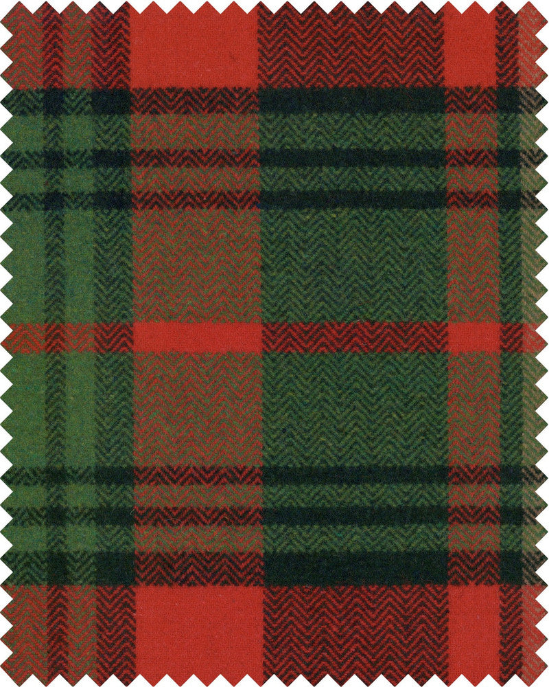 Mind The Gap Fabric TYROLEAN PLAID Woven Fabric (FB00115) | FB00115 | TYROL APRES-SKI HOME COLLECTION | Black, Green, Red | Fabric Carolina | https://www.fabriccarolina.com/