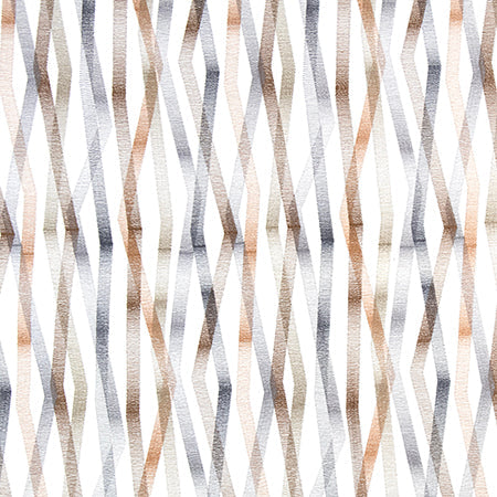 Back And Forth Mixed Metals by Carole Designer Fabric