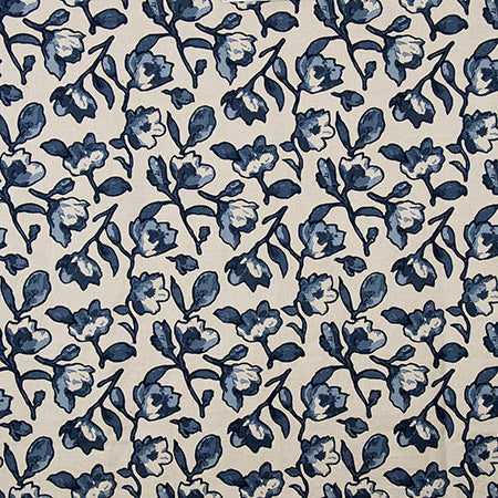 Enduring Beauty Navy by Carole Designer Fabric
