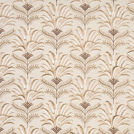 Beyond The Palms Latte by Carole Designer Fabric