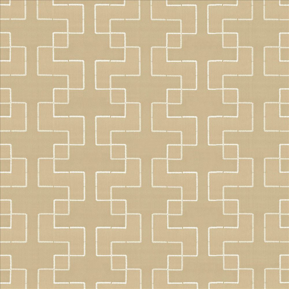 Urbanite Champagne  by Kasmir Designer Fabric 5110 100% Polyester
 INDIA Not Tested Horizontal: 9 4/8 inches and Vertical: 5 inches 55  - Swanky Fabrics -