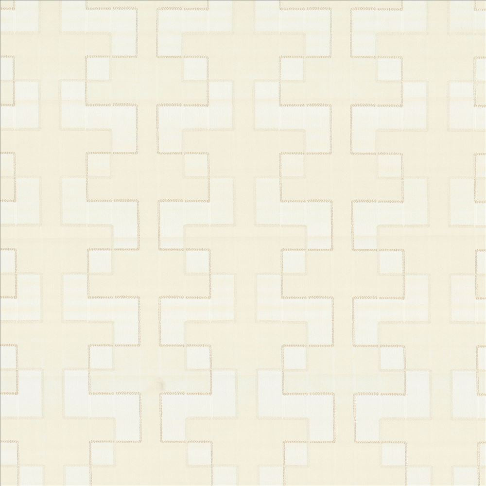 Urbanite Off White by Kasmir Designer Fabric 5110 100% Polyester
 INDIA </p><p>Repeat: Horizontal: 9 4/8 inches and Vertical: 5 inches 55 - 56 - Swanky Fabrics -