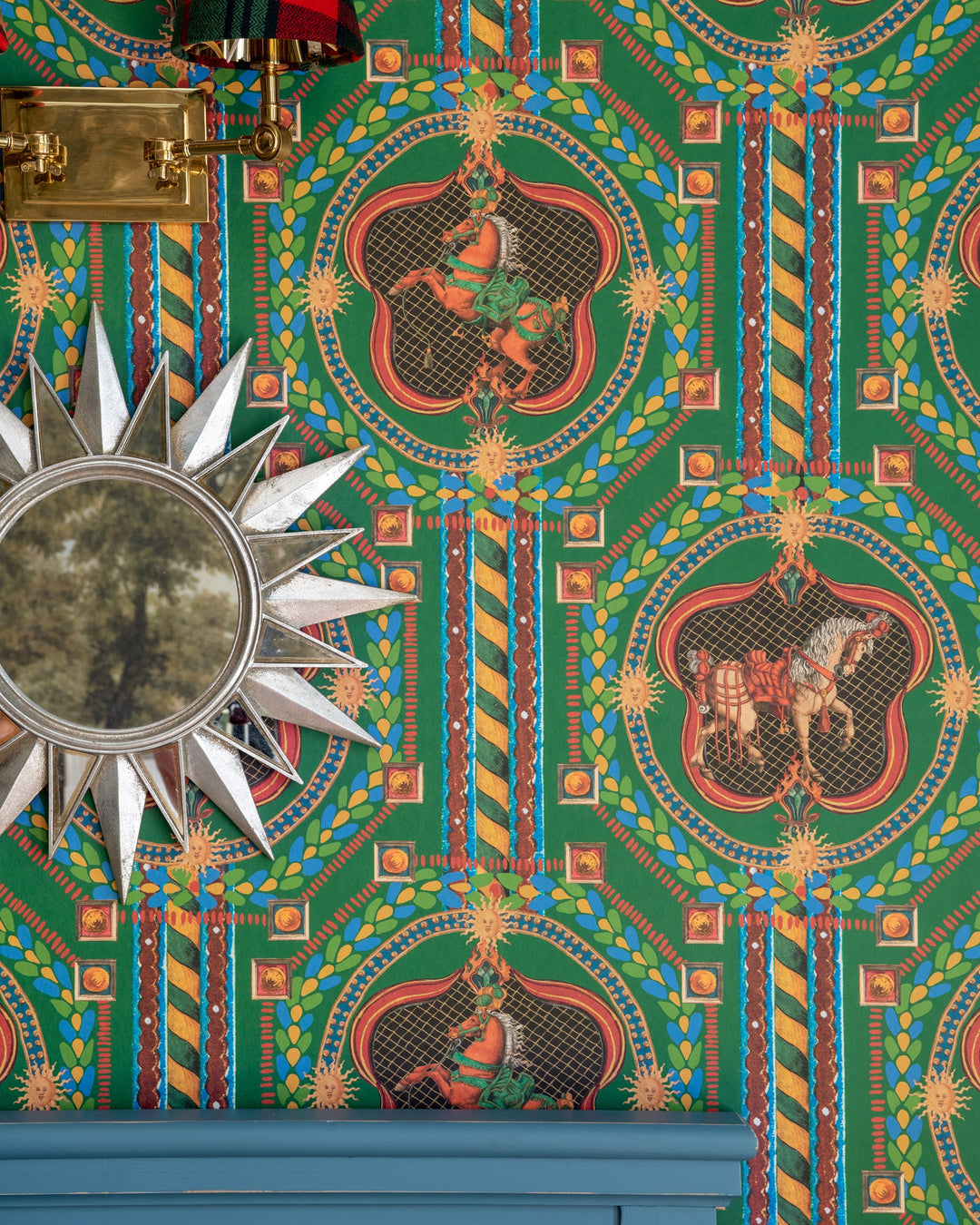 VENETIAN ORNAMENT Anthracite Wallpaper (WP20767) by Mind The Gap | WP20767 | ORIENT EXPRESS | 1 roll x 52x900 cm / 20.47x354.33in | 0.52m / 20.5in | 9m / 354in | 4.68sqm / 50sq ft | 70cm / 27.5in | Black, Blue, Green, Red | Non-woven Textured | Paste the wall | 1-roll in a box | Fabric Carolina | https://www.fabriccarolina.com/