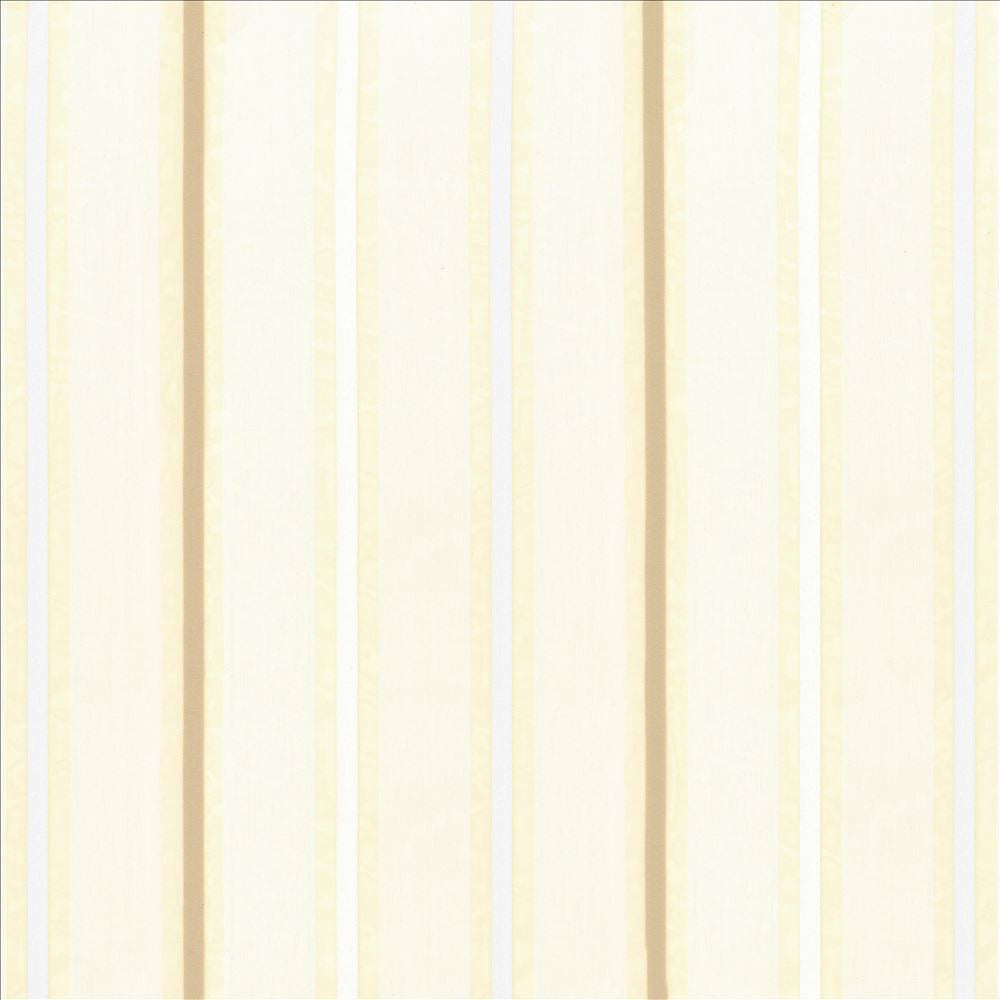 Venturi Stripe Natural by Kasmir Designer Fabric 5076 100% Polyester TURKEY Horizontal: 10 inches and Vertical: 0 Inches 117 - 118 - Swanky Fabrics -