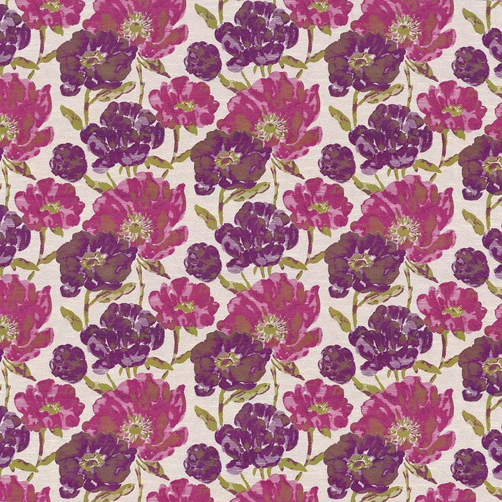 Verdier Fuchsia by Kasmir Designer Fabric 1435 87% Polyester
13% Rayon
 CHINA 60,000 Wyzenbeek Double Rubs </p><p>Repeat: Horizontal: 30 inches and Vertical: 23 inches 60 - Swanky Fabrics -