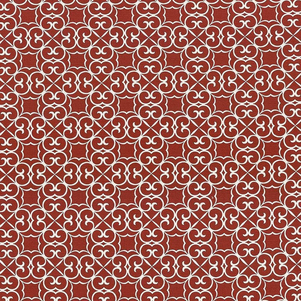 Verlaine Poppy by Kasmir Designer Fabric 5071 100% Cotton PAKISTAN 15,000 Wyzenbeek Double Rubs Horizontal: 4 4/8 inches and Vertical: 4 4/8 inches 54 - 55 - Swanky Fabrics -