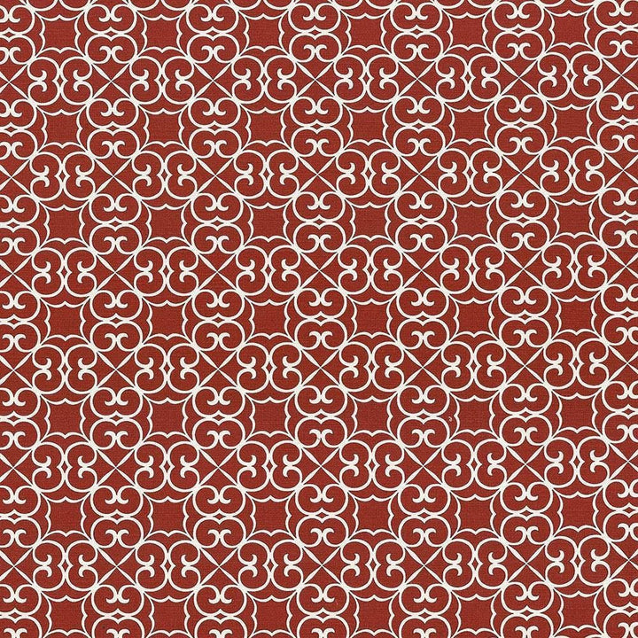 Verlaine Poppy by Kasmir Designer Fabric 5071 100% Cotton PAKISTAN 15,000 Wyzenbeek Double Rubs Horizontal: 4 4/8 inches and Vertical: 4 4/8 inches 54 - 55 - Swanky Fabrics -