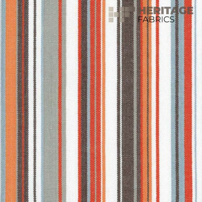 Victoria Persimmon by Heritage Designer Fabric - 100% Cotton India 15,000 Horizontal: 9" and Vertical: N/A 54" - Swanky Fabrics -