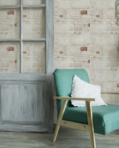 Mind the Gap Wallpaper Mind The Gap   VINTAGE LETTERS Neutral Premium   (WP20018)