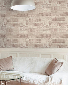 Mind the Gap Wallpaper Mind The Gap   VITRUVIUS Taupe Premium   (WP20028)