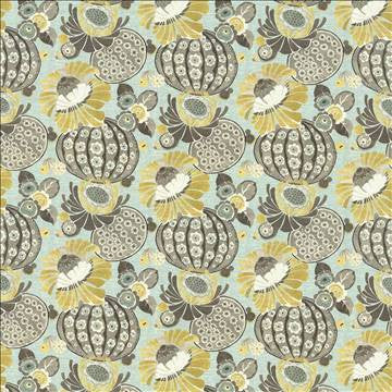 Vivolo Floral Flint by Kasmir Designer Fabric 5065 100% Cotton USA 15,000 Wyzenbeek Double Rubs H: 27 inches, V: 25 2/8 inches 54 - Swanky Fabrics - Kasmir